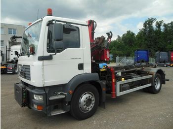 Haakarmsysteem vrachtwagen MAN TGM 18.240 BB, ABROLLKIPPER MIT KRAN: afbeelding 1