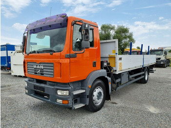 Vrachtwagen met open laadbak, Kraanwagen MAN TGM 18.240 Pritsche + Kran 4x2 Euro 4 (5): afbeelding 1