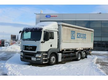 Containertransporter/ Wissellaadbak vrachtwagen MAN TGS 26.400,BDF,6X2, HYDRAULIC LIFT: afbeelding 1