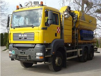 Containertransporter/ Wissellaadbak vrachtwagen, Kraanwagen MAN TGS 33.360 6x6 Wechselfahrg. *Kran *Salzstreuer: afbeelding 1