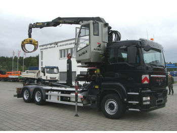 Haakarmsysteem vrachtwagen, Kraanwagen MAN TG-S 26.400 BL Abrollkipper+Kran mit hydr.Kabine: afbeelding 1
