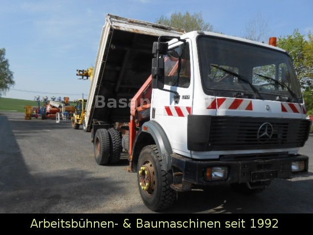 Kipper vrachtwagen, Kraanwagen Mercedes-Benz 1717 AK Kipper Allrad mit Kran: afbeelding 26