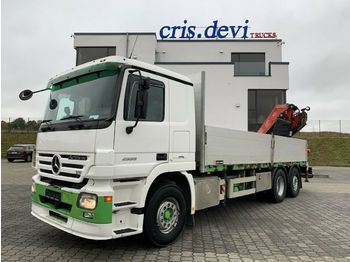 Vrachtwagen met open laadbak Mercedes-Benz 2555 6x2 V8 Fassi F290 | Retarder | Euro 5: afbeelding 1