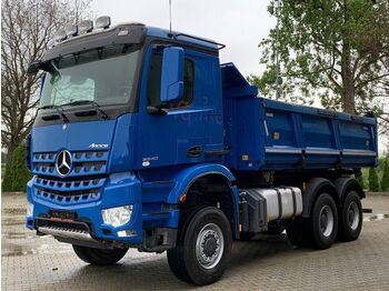Kipper vrachtwagen Mercedes-Benz AROCS 3340 6x6 Eur6 Meiller Kipper mit Bordmatic: afbeelding 1