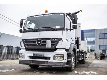 Vrachtwagen met open laadbak Mercedes-Benz AXOR 1829+PK 12000(3xh+Remote C.)+Plateau 6.35m+zepro 1500kg: afbeelding 1