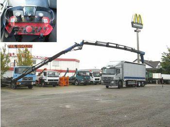 Schuifzeilen vrachtwagen Mercedes-Benz Actros 2544 L6x2 Pritsche Heckkran 34m/to, Jib,: afbeelding 1