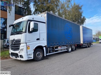 Schuifzeilen vrachtwagen Mercedes-Benz Actros 2545 6x2, EURO 6, Through-loading system, Combi: afbeelding 1