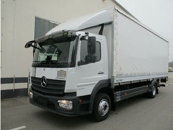 Schuifzeilen vrachtwagen Mercedes-Benz Atego 1224L Plane + LBW Euro 6: afbeelding 1