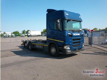 Containertransporter/ Wissellaadbak vrachtwagen SCANIA R 410 B6x2*4NB BDF Lift- Lenkachse NAVI DAB Kamera: afbeelding 1