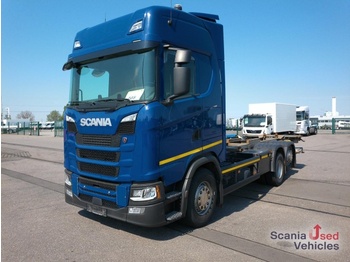 Containertransporter/ Wissellaadbak vrachtwagen SCANIA S 450 B6x2*4NB !! S-Model !!! LBW NAVI DAB Kamera: afbeelding 1