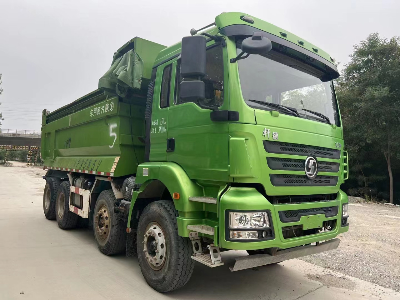 Kipper vrachtwagen SHACMAN 8x4 drive 12 wheels dumper China dump truck lorry: afbeelding 3