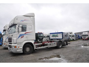 Containertransporter/ Wissellaadbak vrachtwagen Scania R480 6X2 Euro 6: afbeelding 1