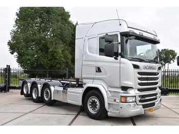 Containertransporter/ Wissellaadbak vrachtwagen Scania R520 HL V8 8x2/4 - EURO 6 - 681 TKM - FULL AIR - GOOD CONDITION -: afbeelding 1