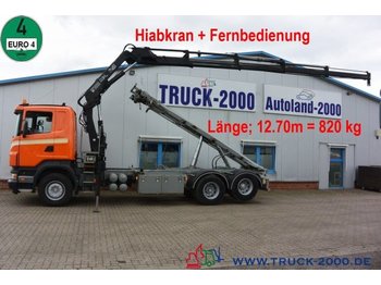 Kabelsysteem truck, Kraanwagen Scania R 340 Seil-Abrollkipper mit Hiab Ladekran + FB: afbeelding 1