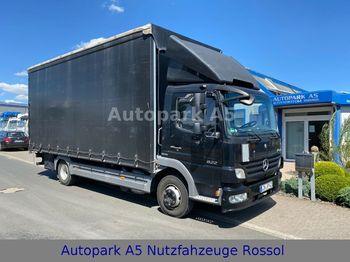 Schuifzeilen vrachtwagen Mercedes-Benz Atego 822 Pritsche + Plane Klima Tempomat