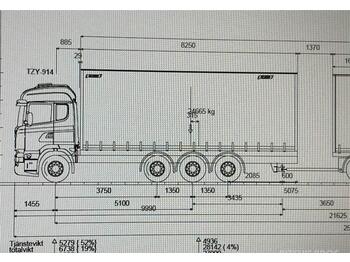 Schuifzeilen vrachtwagen Närko VYÖKAPELLILAVA 8,3 M