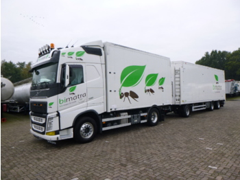Kipper vrachtwagen Volvo FH13 500 Euro 6 4x2 tipper + walking floor drawbar trailer: afbeelding 1