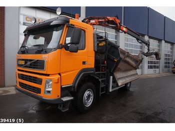 Kipper vrachtwagen Volvo FM 9.300 4x4 Atlas 12 ton/meter laadkraan: afbeelding 1