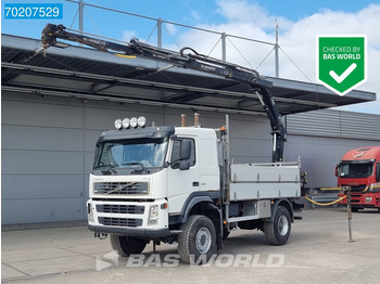 Volvo FM 260 4X4 4x4 Manual Big-Axle Steelsuspenssion Euro 3 Hiab - Vrachtwagen met open laadbak