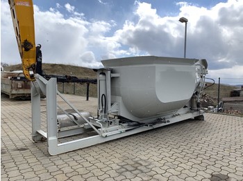 Haakarm container Scania Asphalt Mulde Beton Silo für Abrollkipper