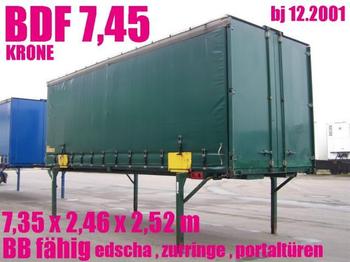 Krone WECHSELBRÜCKE 7,45 /2 abstellhöhen / gardine - Wissellaadbak/ Container