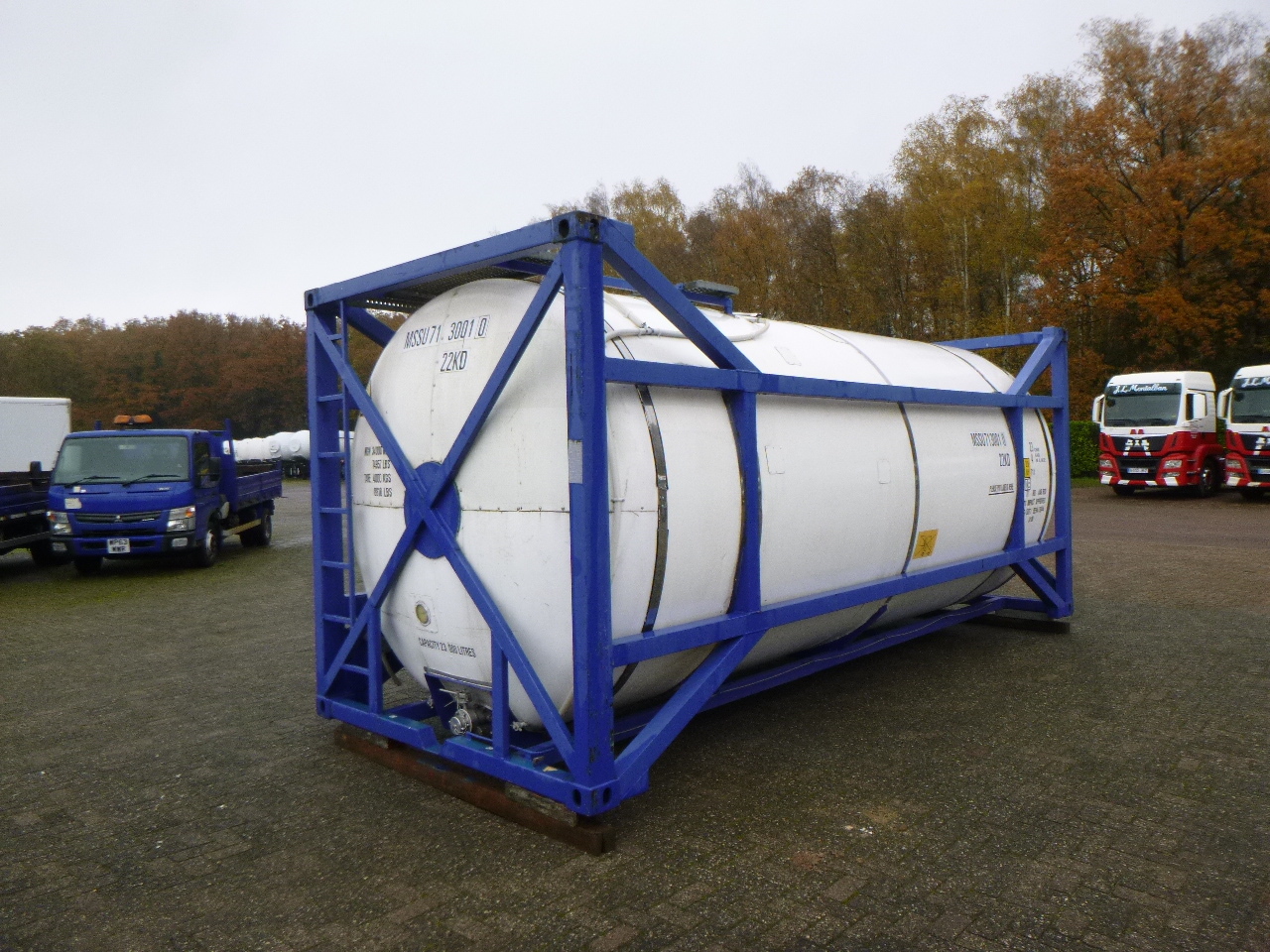 Tankcontainer, Oplegger M Engineering Chemical tank container inox 20 ft / 23 m3 / 1 comp: afbeelding 4