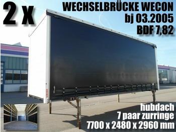  WECON WECHSELBRÜCKE JUMBO BDF 7,82 HUBDACH 2 x - Wissellaadbak/ Container