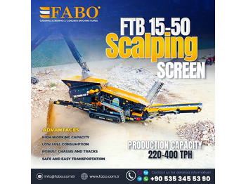 FABO FTB-1550 MOBILE SCALPING SCREEN | AVAILABLE IN STOCk - Mobiele breker: afbeelding 1