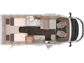 Half integraal camper KNAUS