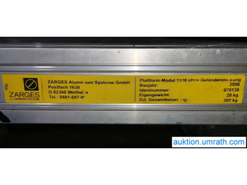 Leasing  Posten Konvolut Zarges Plattform Laufsteg Bühne Überstieg Gehsteig Sockel Treppen Aluminium hochwertig Posten Konvolut Zarges Plattform Laufsteg Bühne Überstieg Gehsteig Sockel Treppen Aluminium hochwertig: afbeelding 4