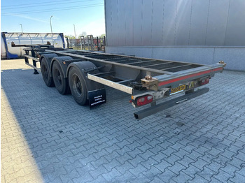 Containertransporter/ Wissellaadbak oplegger Groenewegen 40FT HC, 2x20FT, BPW+schijfremmen, NL-Chassis: afbeelding 3