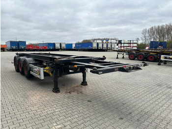 Containertransporter/ Wissellaadbak oplegger Van Hool 20FT Tipping-chassis, ADR (EX/II, EX/III, FL, AT, OX), SAF, 2 liftaxles, APK/ADR: 06-2026: afbeelding 5