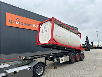 Containertransporter/ Wissellaadbak oplegger VAN HOOL 20'