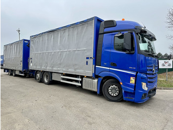 Kraanwagen Mercedes-Benz Actros 2645 6x2 105m³ JUMBO + RETARDER + CRANE PALFINGER PK 19.001 SLD (4x) + RADIO - *FULL AIR* - FRIGO - EURO 6 - SAF AXLES - BELGIAN TRUCK: afbeelding 2