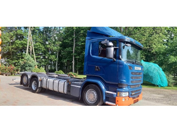 Containertransporter/ Wissellaadbak vrachtwagen Scania R 490 LB, 6x2*4, EURO 6, 360 KW: afbeelding 5