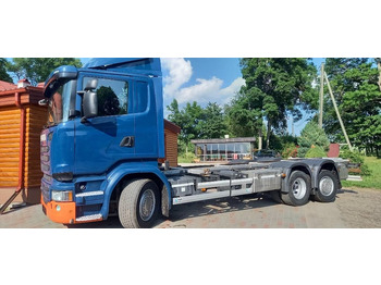 Containertransporter/ Wissellaadbak vrachtwagen Scania R 490 LB, 6x2*4, EURO 6, 360 KW: afbeelding 4