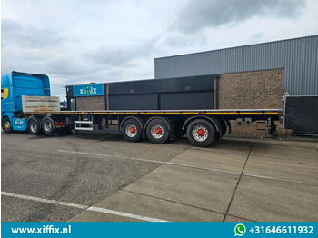 Open bak met boorden oplegger Doll 3-ass. Vlakke uitschuifbare oplegger / Naloop gestuurd: afbeelding 3