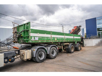 Open bak met boorden oplegger