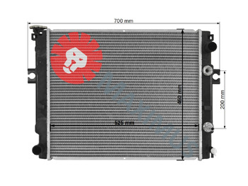Nieuw Radiateur voor Heftruck KOMATSU FG10-18T20 FG20-25T16: afbeelding 2