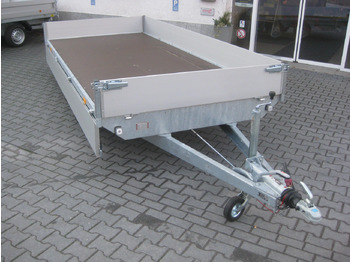 Open/ Plateau aanhangwagen Hochlader 406x180x30cm Lfh:63cm 13" niedrig Fahrwerk (XL) 2700kg order Aktion: afbeelding 5