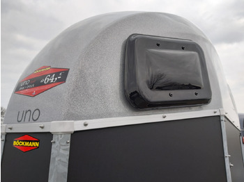 Paardentrailer Pferdeanhänger Böckmann UNO Esprit silver & black Haube silbern 1600kg Modell 2023: afbeelding 2
