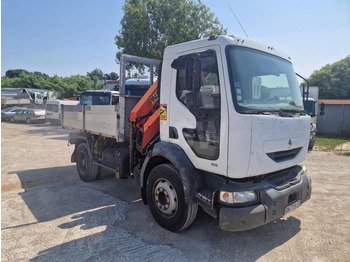 Kipper vrachtwagen RENAULT Midlum 210