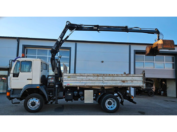 Kipper vrachtwagen, Kraanwagen MAN LE 14.250 4x4 HIAB 077BS-2 Kran Greifer: afbeelding 2 Kipper vrachtwagen, Kraanwagen MAN LE 14.250 4x4 HIAB 077BS-2 Kran Greifer: afbeelding 2