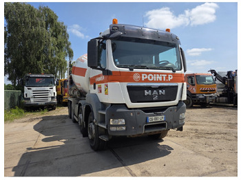 Betonmixer MAN TGS 35.400 8X4 Concrete Mixer Stetter 9m3 Steelsuspension: afbeelding 4