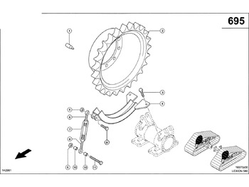 Rijwerkonderdelen CLAAS