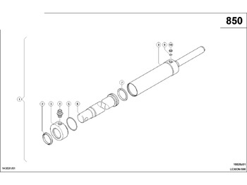 Hydraulische cilinder CLAAS