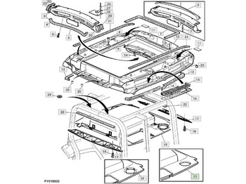 Cabine en interieur JOHN DEERE