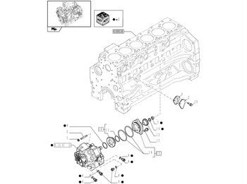 Motorlager NEW HOLLAND