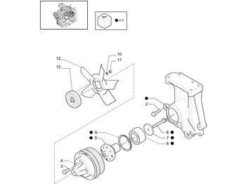 Motor en onderdelen NEW HOLLAND
