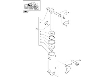Hydraulische cilinder NEW HOLLAND